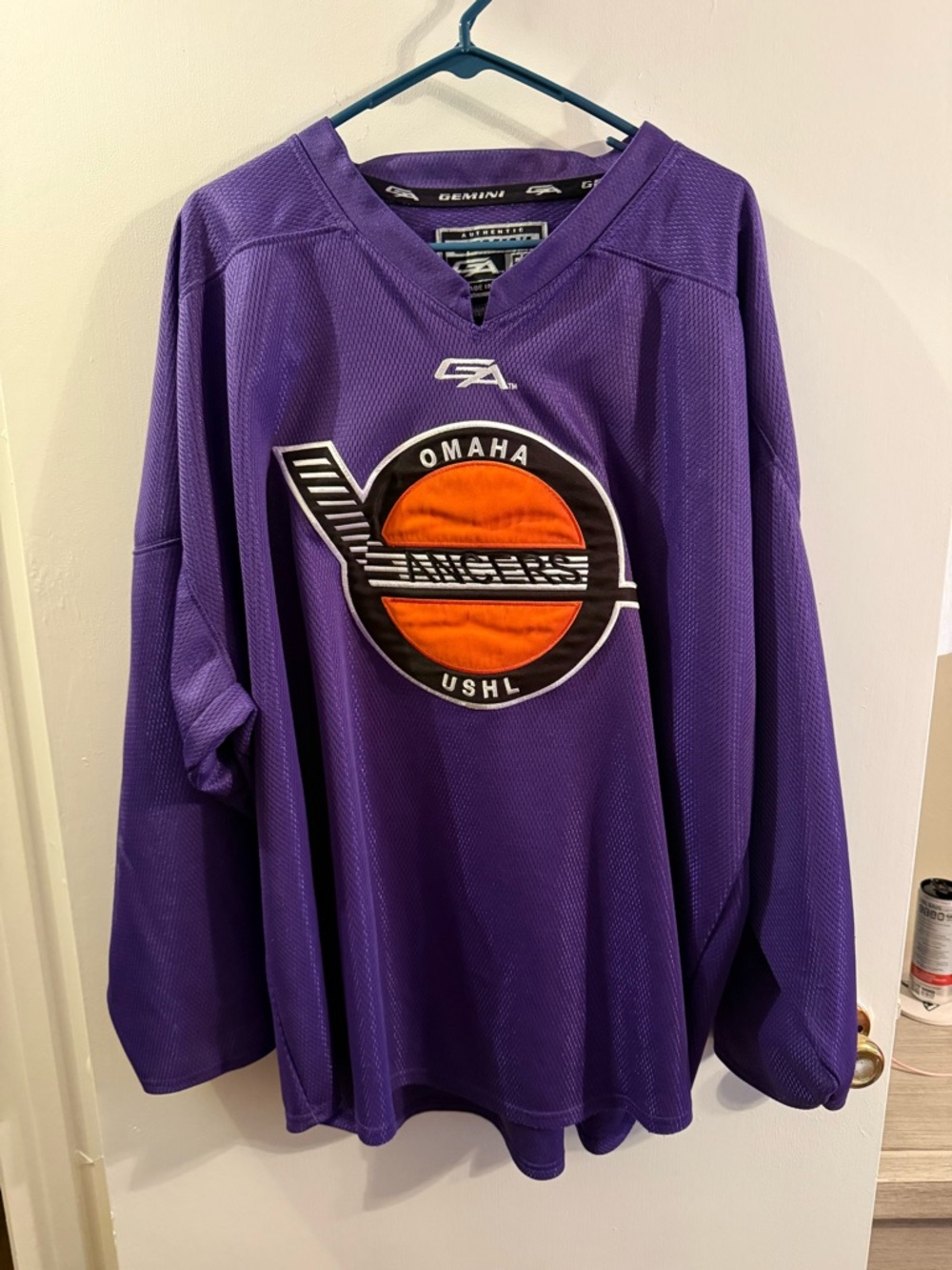 Omaha Lancers Purple Hockey Jersey